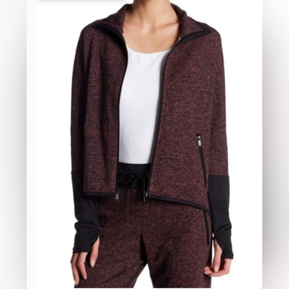 Warrior by Danica Patrick Burgundy Zip UpTop - Picture 1 of 8